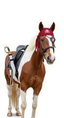 horse dressed as a pirate, Halloween costume