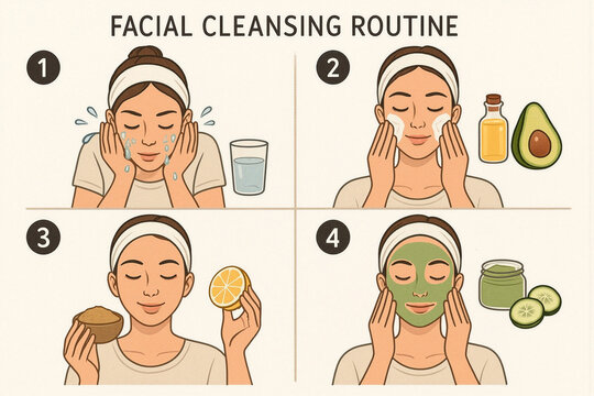 Double Cleansing Benefits: Clear Skin Routine Illustrated for Skincare Lovers