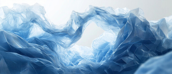 An abstract background with icy textures and geometric shapes is suitable for design projects and presentations.