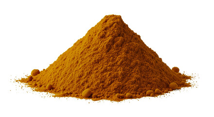Turmeric Powder Isolated on White Background