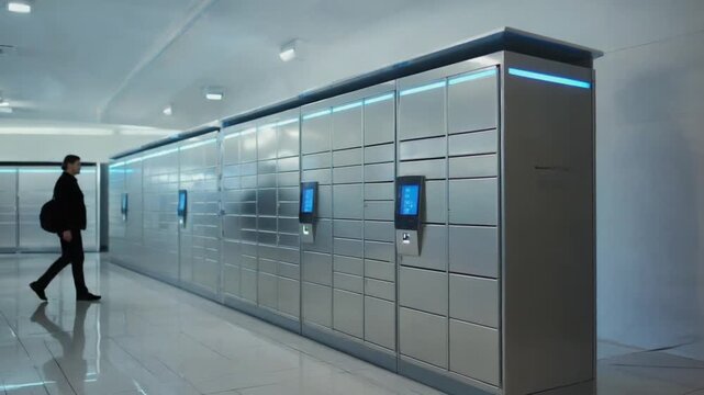 Locker to pick up packages.