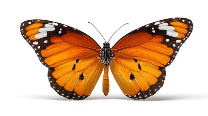 Fototapeta premium Beautiful Butterfly Isolated on White Background Cutout for Stunning Visuals and Designs