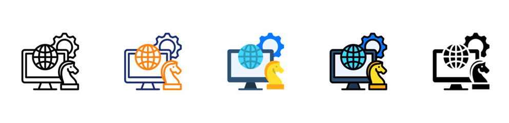 It Strategy Icon Multi Style 