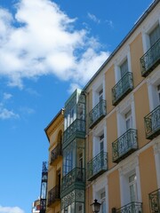 Two distinct buildings showcase their unique architecture