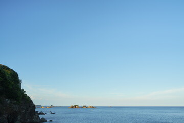 海岸から見る海