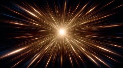 Fototapeta premium Bright light is shining through a dark background. The light is surrounded by a lot of small dots