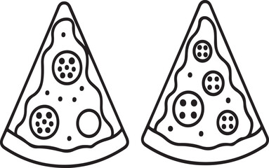 Two Slices of Pepperoni Pizza