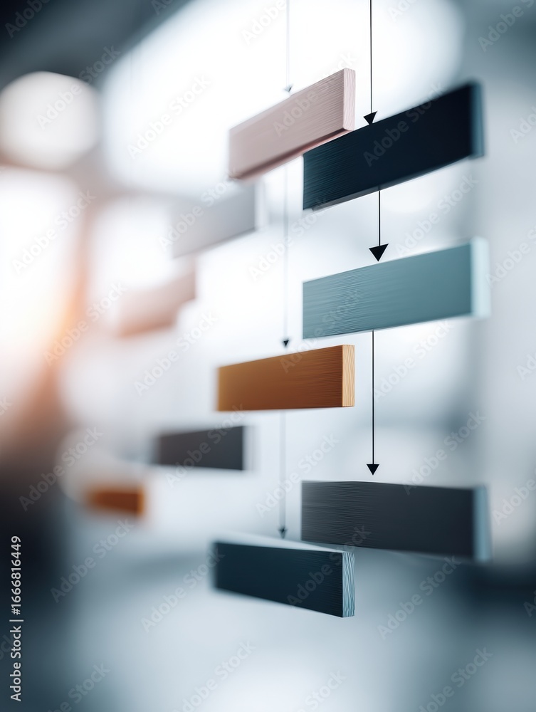 Aufkleber modern professional ladder of inference diagram with step-by-step cognitive process for executive tr
