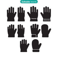Rubber Glove Flat Icon Vector, Protective Handwear Symbol, Safety Hygiene Illustration