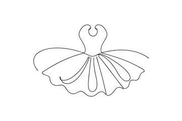 Continuous line drawing a Continous line ballerina tutu dance ballet
