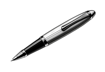 Classic pen isolated for writing, office, stationery, education, business, professional display