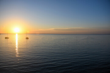 sunsets from the Italian islands