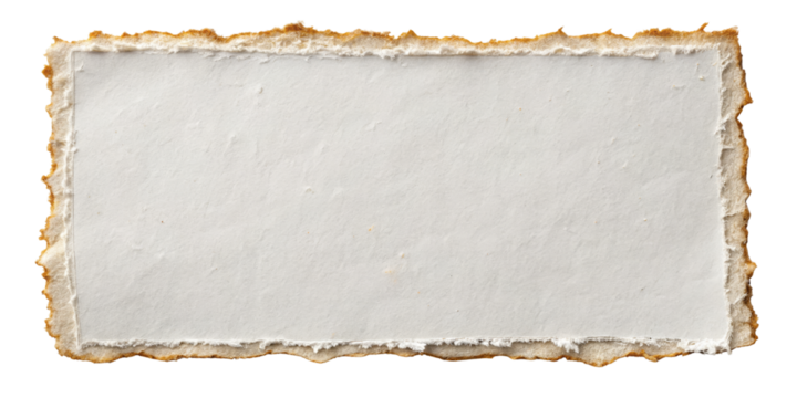 Burned Edge Paper Texture Blank, Rectangular, Isolated on Transparent Background, Paper texture, burnt paper, vintage - Powered by Adobe