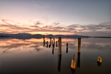A fabulous sunrise in Tuscany in front of Maestro Puccini's house