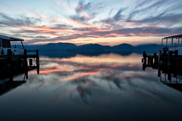 A fabulous sunrise in Tuscany in front of Maestro Puccini's house
