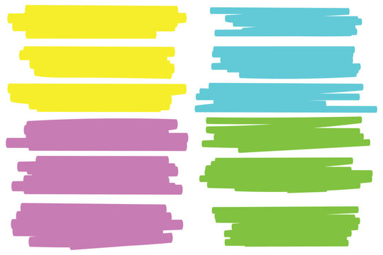 hand drawn marker line. Redaction Marker Brushes Vector Set: Hand-Drawn Black Strokes.  Grunge Highlights.   blue highlighter set, hand drawn brush pen, cyan highlight strokes, turquoise marker stripe