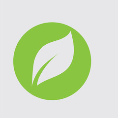 Logos of green Tree leaf ecology
