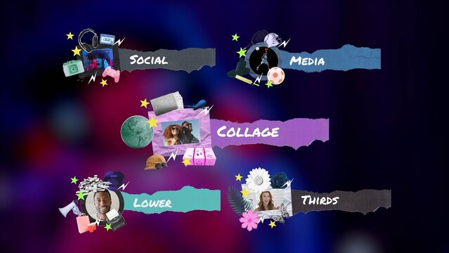Social Collage Lower Thirds