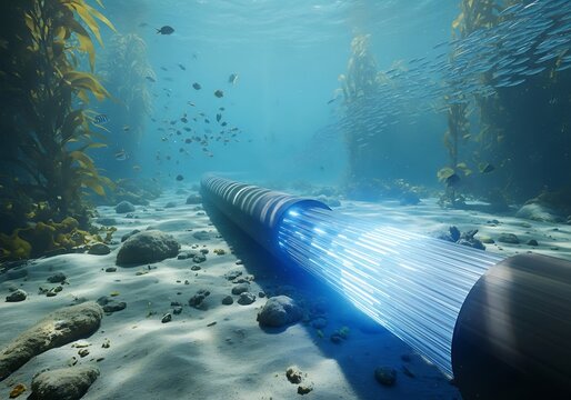 Underwater fiber optic cable - Powered by Adobe