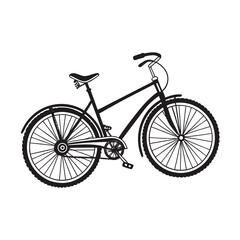 Fototapeta premium bicycle isolated on white background