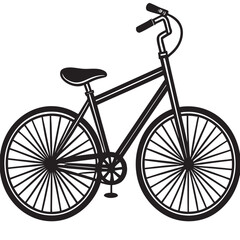 vintage bicycle silhouette