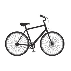 bicycle on white background