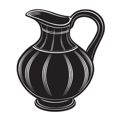 antique vase isolated on white