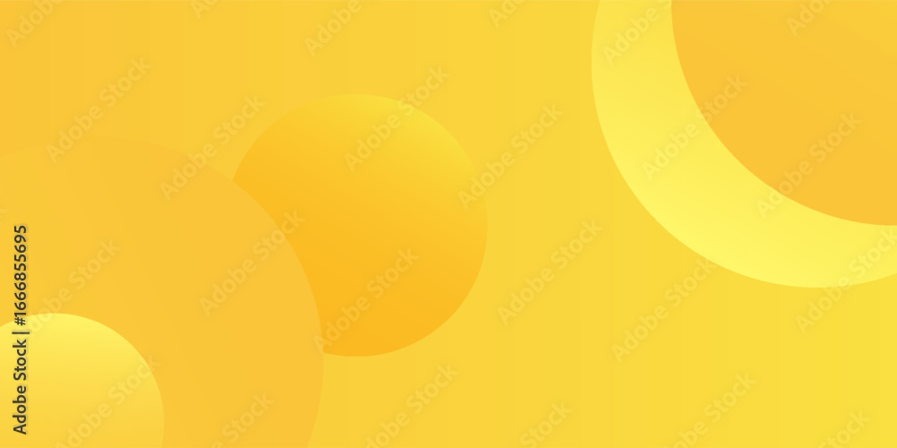 Wall mural fluid yellow gradient shapes composition. for presentation design simple