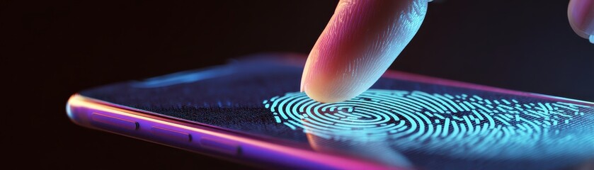 Fingerprint authentication for financial app login