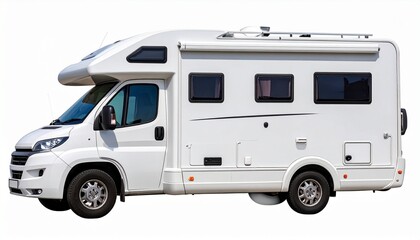 camper van isolated on white