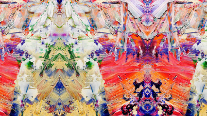 Abstract art background . Hand painting artwork on canvas .