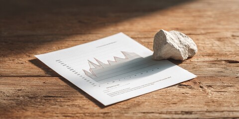 Professional Statistical Process Control Chart on Rustic Desk Premium Quality Data Visualization for Business Analytics and Operational Accuracy