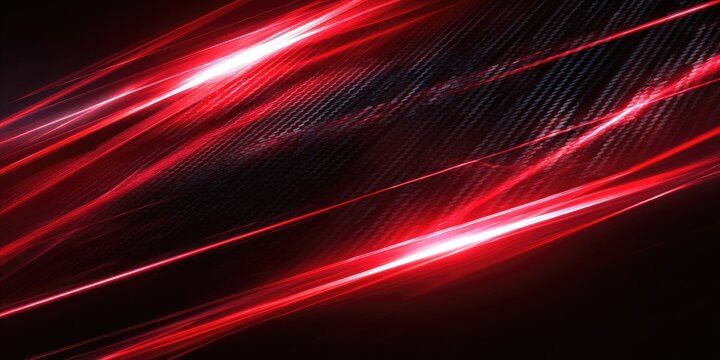 Abstract red light trails on a dark background