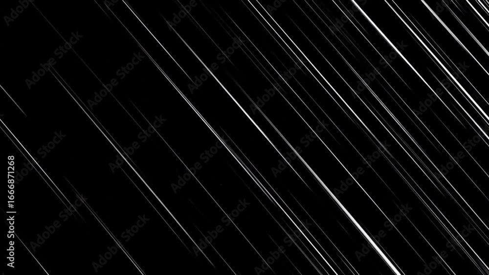 Poster abstract black background featuring diagonal white lines for modern graphic design and motion effect