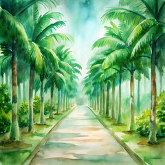 Obraz premium palm trees on the beach