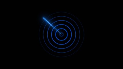 Fototapeta premium Abstract radio waves signal icon illustration concept background. Radar signal icon background.