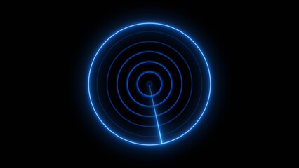 Abstract radio waves signal icon illustration concept background. Radar signal icon background.