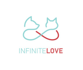 Pet Love Infinity Logo design