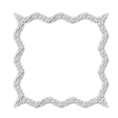 White beautiful vintage vector frame on a white background. EPS 10