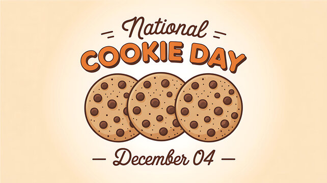 National Cookie Day December 4 illustration cookies