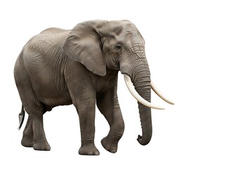 Obraz premium Grey elephant side profile