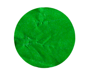 PNG Blank green glued sticky round label sticker cut out design element