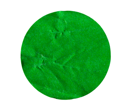 PNG Blank green glued sticky round label sticker cut out design element