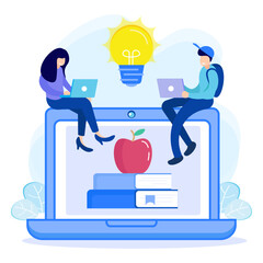 Illustration vector graphic cartoon character of back to school