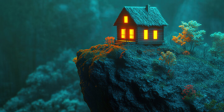 castle in the night - Powered by Adobe