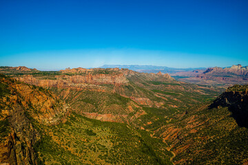 Fototapeta premium Zion National Park, Aerial View