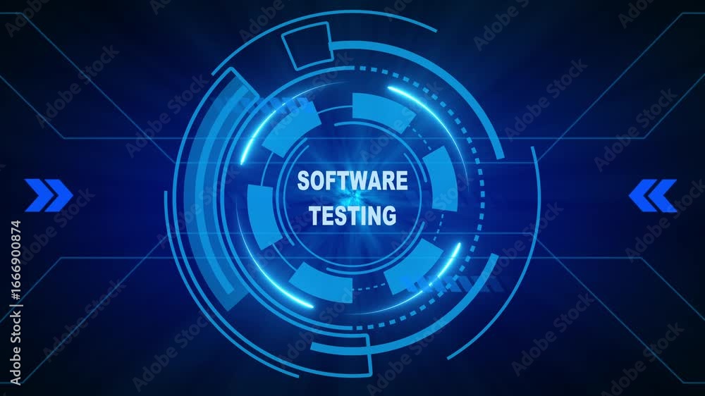 Poster software testing, for high-speed mobile connectivity, holographic display, financial data visualizat