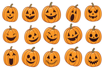 Halloween Pumpkins Collection – Funny and Spooky Jack O’ Lantern Faces