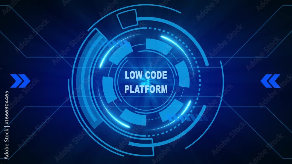 Poster low code platform, for high-speed mobile connectivity, holographic display, financial data visualiza