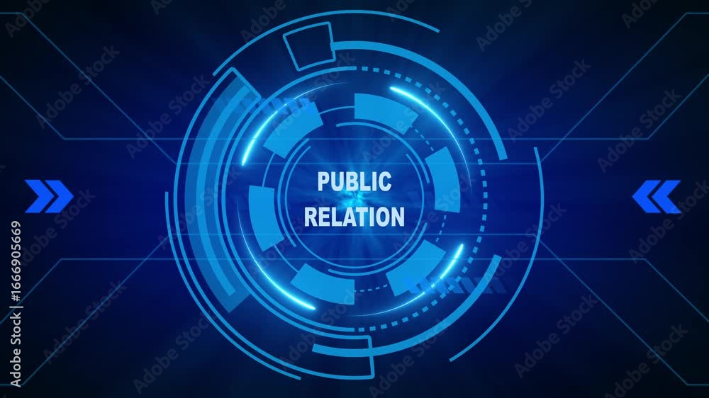 Poster public relation, for high-speed mobile connectivity, holographic display, financial data visualizati